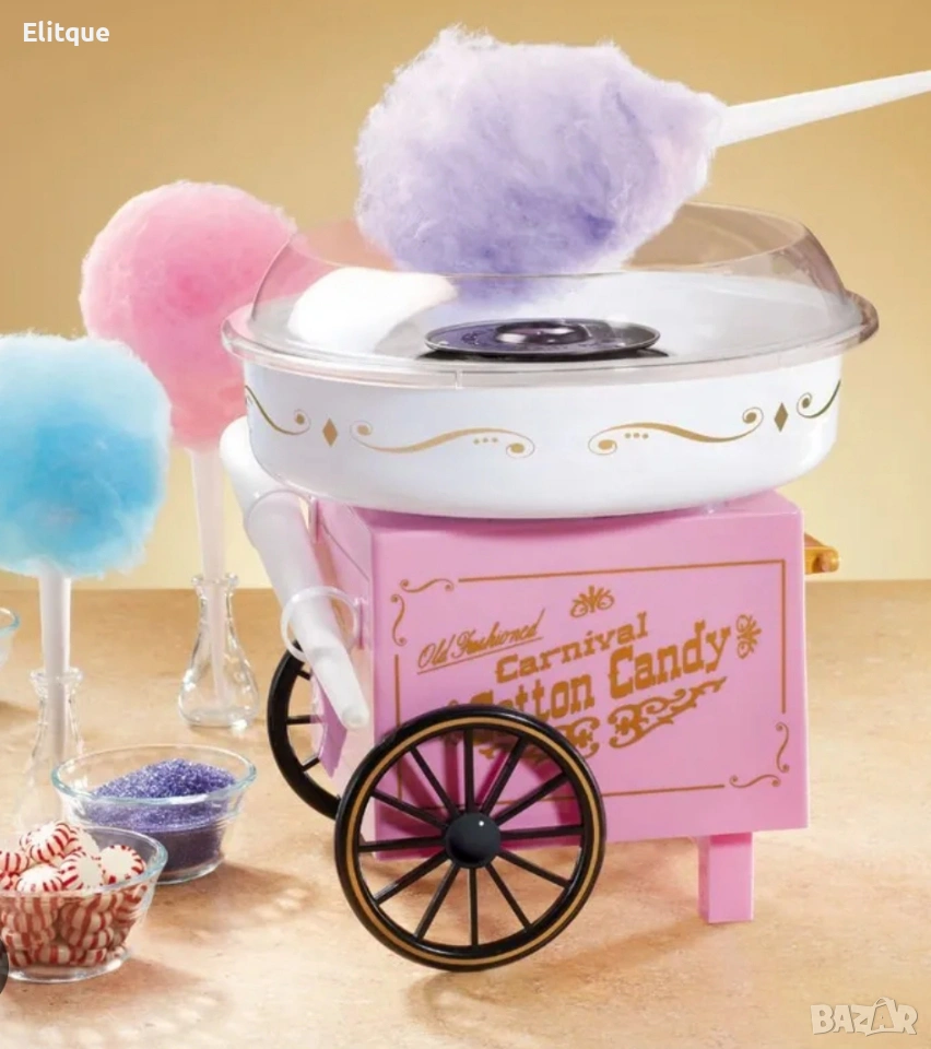Оригинален коледен подарък – Ретро домашна машина за захарен памук 🍭🎄, снимка 1