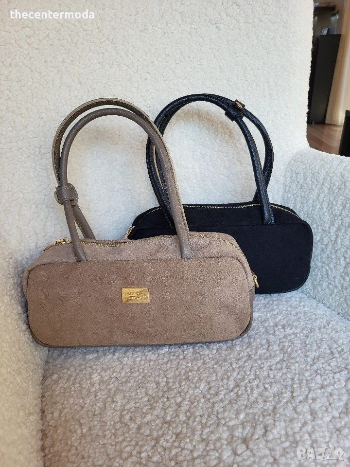 Малка чанта ,естествен велур , снимка 1