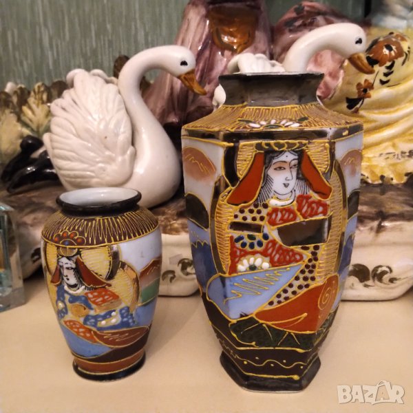 Сатцума лот две стари вази НАМАЛЕНИ , снимка 1