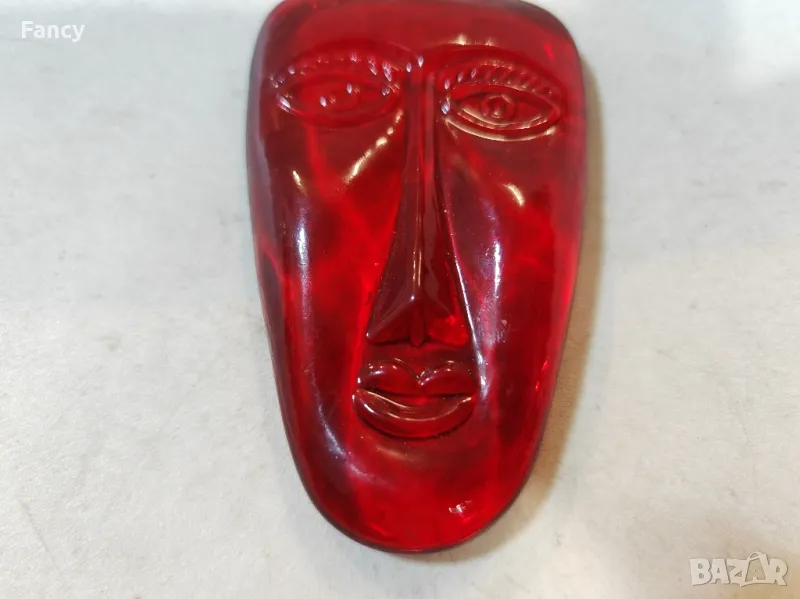 Стъклена маска сувенир на лице, снимка 1