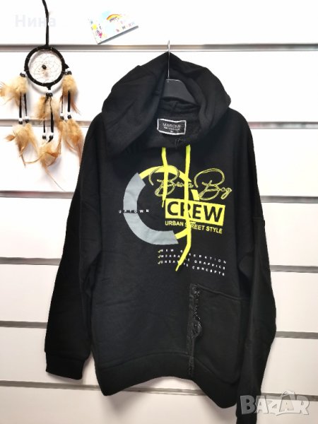 Худи Marions в неон и черно, снимка 1