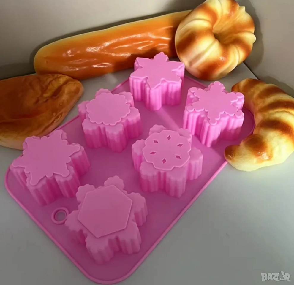 Коледен молд снежинки , снимка 1