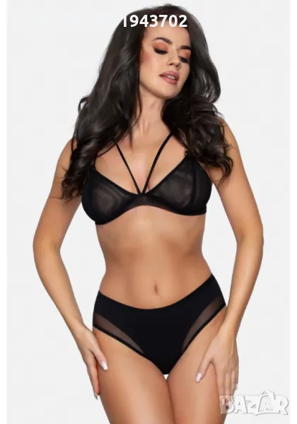Памучни бикини в черен цвят BBL179, снимка 1