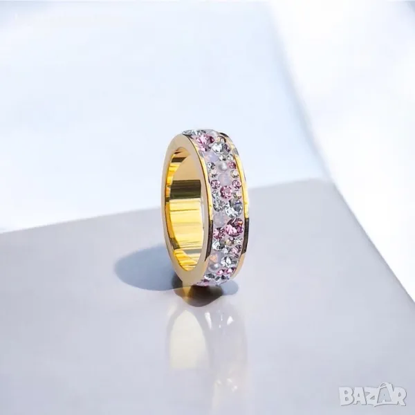 Дамски Пръстен с Перли и Кристали Сваровски/Swarovski, снимка 1