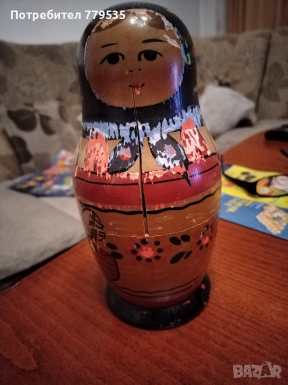 КРАСИВА СЪВЕТСКА МАТРЬОШКА ОТ 80 – ТЕ, снимка 1