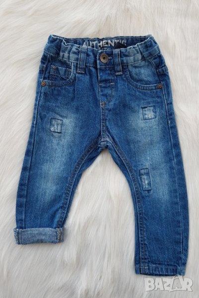 Бебешки дънки 9-12 месеца, снимка 1