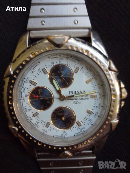 часовник pulsar seiko shronograph, снимка 1