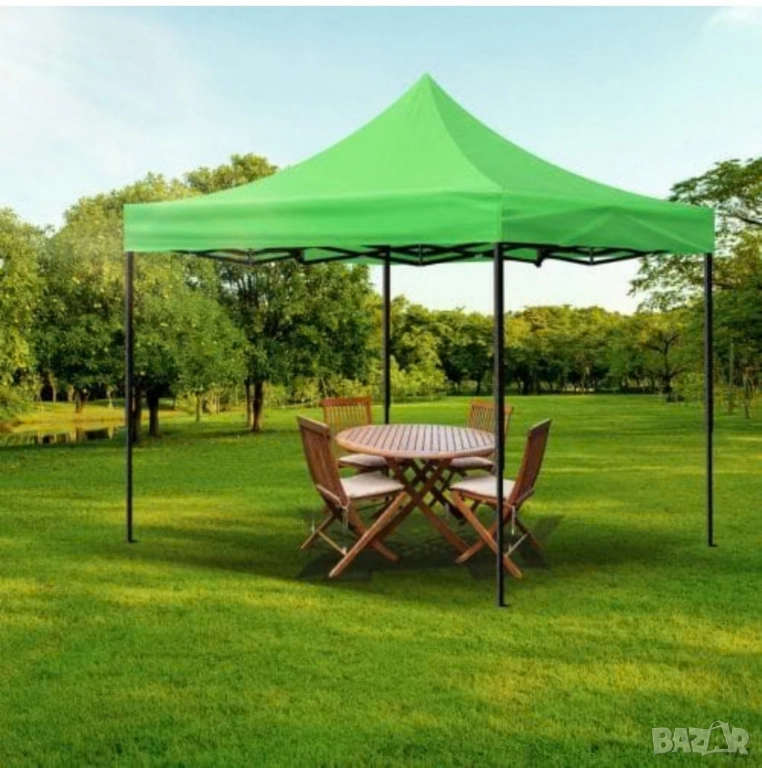 Сгъваема квадратна градинска шатра тип хармоника, снимка 1