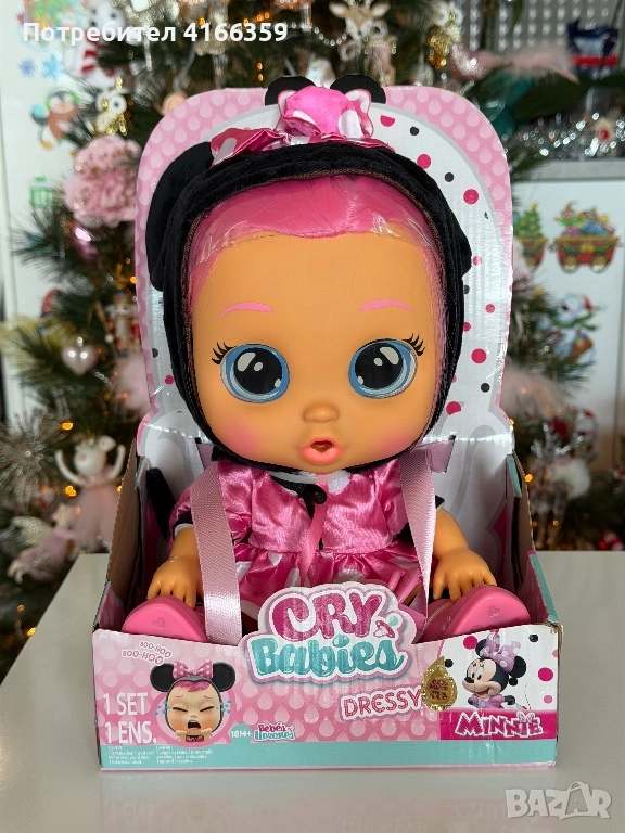 Кукла Cry Babies Minnie mouse Минни, снимка 1