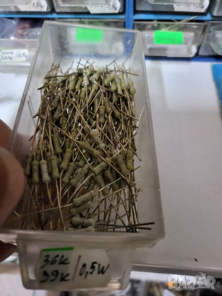 Български резистор, съпротивление - 36 килоома 0,5 вата, снимка 1