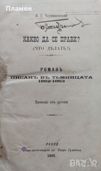 Какво да се прави? Н. Г. Чернишевский /1891/, снимка 1