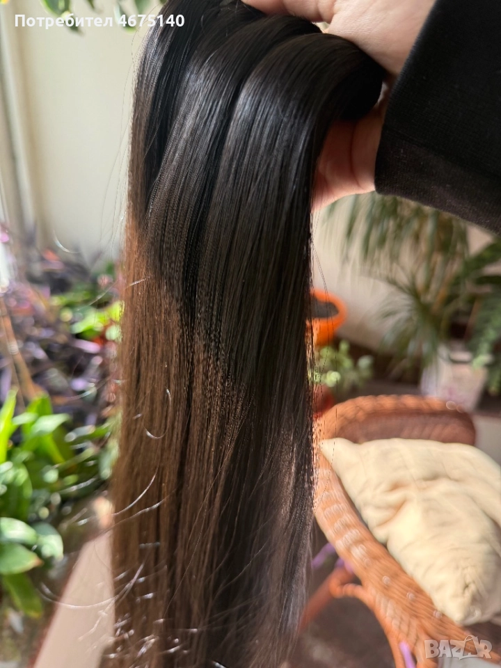 Екстеншъни от естествен руски косъм (Никога Не са носени), снимка 1