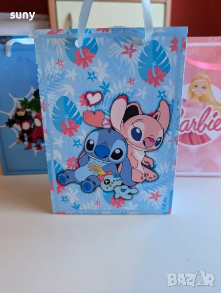 Картонени торбички за лакомства и подаръци Стич, снимка 1