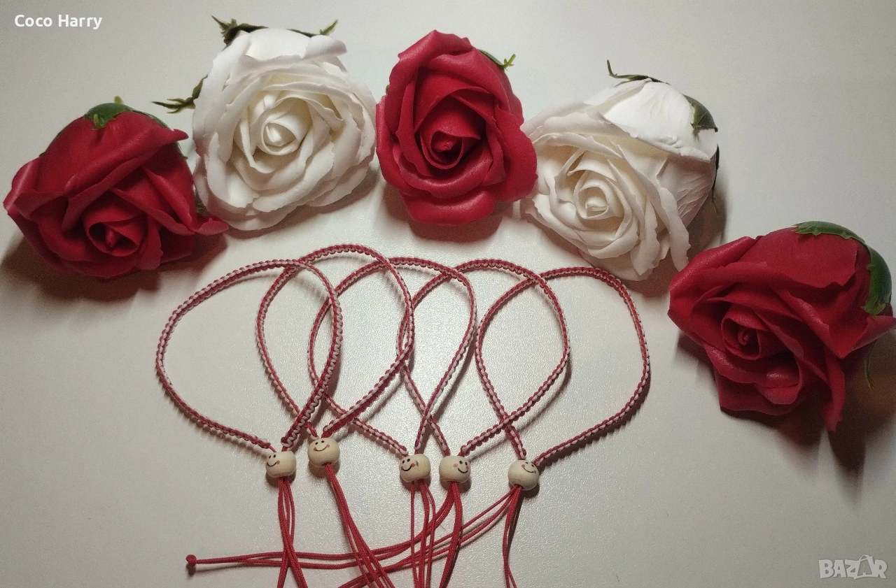 Комплект 5мартеници,ръчно изработени, снимка 1