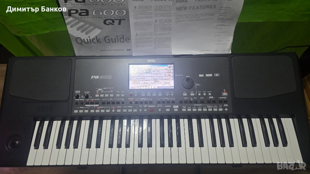 Korg PA600 + състейн педал + експрешън педал + калъф, снимка 1