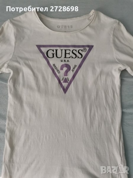 Блуза с дълъг ръкав Guess, тениска Guess, снимка 1