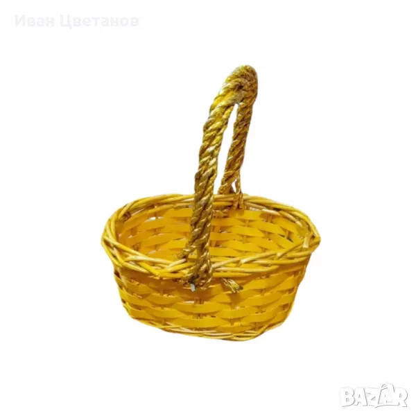 Декоративна плетена кошница за Великден, снимка 1