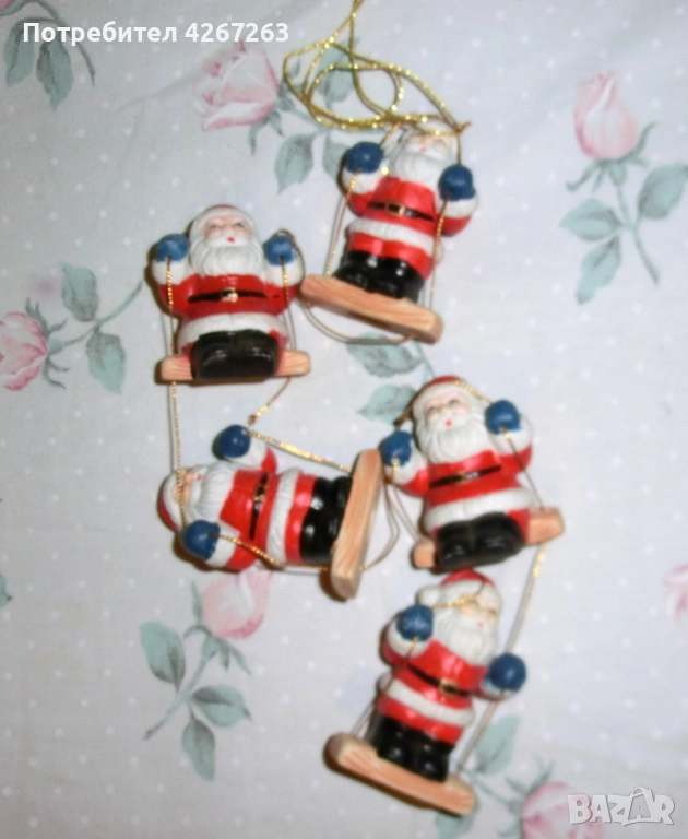Коледна, новогодишна украса, дядо Мраз, дядо Коледа, снимка 1