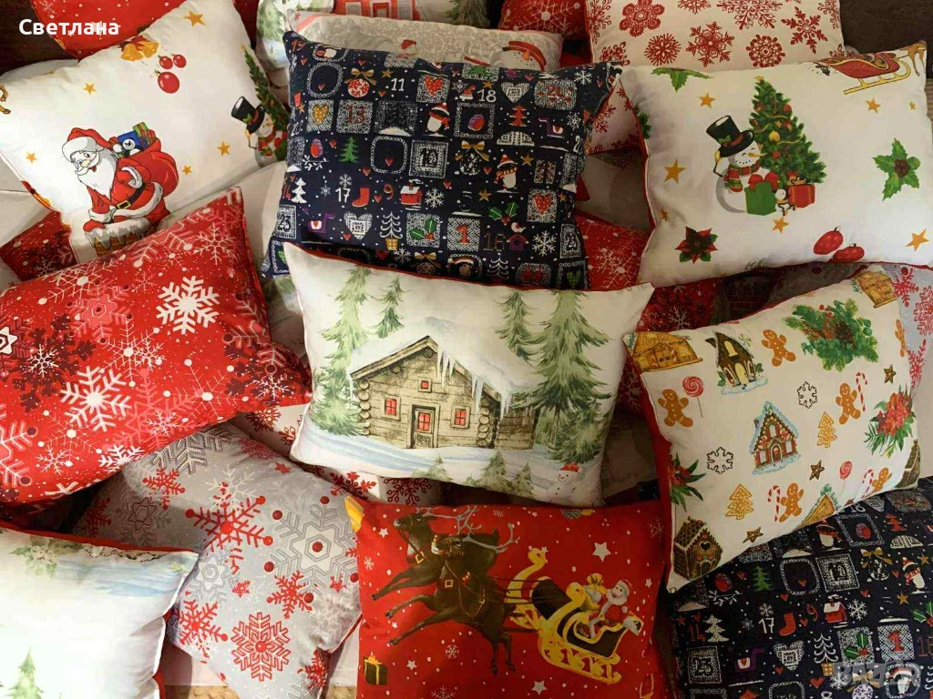 Коледни възглавнички, снимка 1
