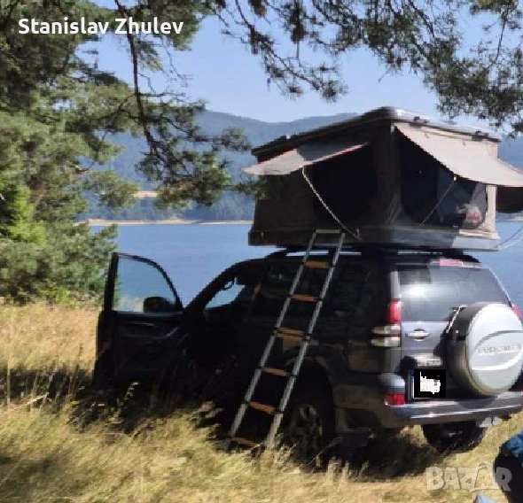 Покривна палатка 10t Leisure 140x200 – с матрак, стълба и греди, снимка 1