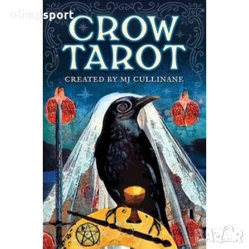Карти Таро USG Crow Tarot нови  Тази колода Таро е създадена за да въплъти мистичната енергия на вра, снимка 1