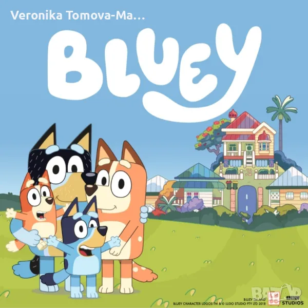 Къщата на Bluey с 2 фигурки , снимка 1