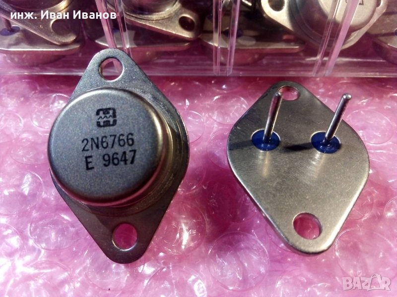 MOSFET транзистори 2N6766 200V, 30A, 150W, 0R085, Корпус: ТО-3, снимка 1