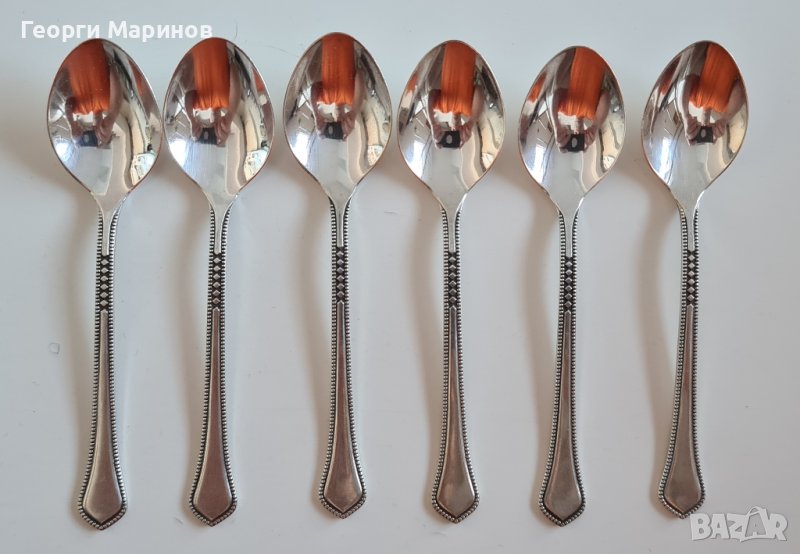 Посребрени лъжици за кафе, СССР, Естония, снимка 1