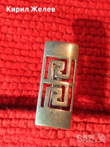 БУТИКОВА АЖУРНА СРЕБЪРНА ВИНТИДЖ АРТ ОБИЦА ВЕРСАЧЕ СТИЛ СРЕБРО 925 с АНГЛИЙСКО ЗАКОПЧАВАНЕ 34965, снимка 12 - Обеци - 40532213