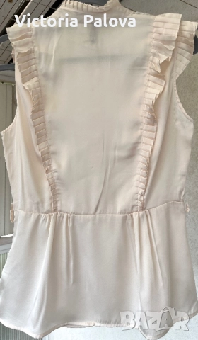 Романтична блуза с рюшове H&M, снимка 6 - Корсети, бюстиета, топове - 51761631