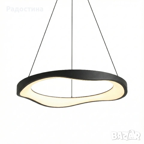 Модерна LED висяща лампа – 50W, Ø50 см | Чисто нова , снимка 4 - Лампи за таван - 53375607