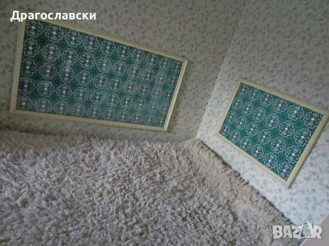 Стенно ГОЛЯМО Старo турско огледало дървена рамка УНИКАТ 19век, зелен ковьор, 2 бр битов кът, снимка 8 - Антикварни и старинни предмети - 28885831