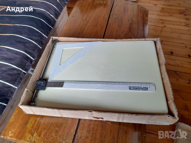 Стара Миничертожна дъска Учтехпром Ломоносов, снимка 3 - Антикварни и старинни предмети - 43091807