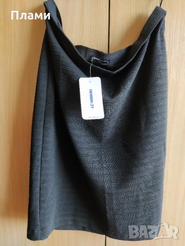 Черна дамска пола waikiki 48 размер , снимка 1 - Поли - 32511367