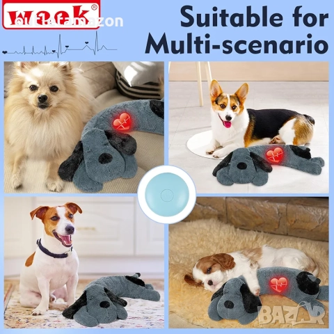 Играчка за кученчешки сърдечен ритъм за облекчаване на тревожност при раздяла , снимка 3 - За кучета - 52431454