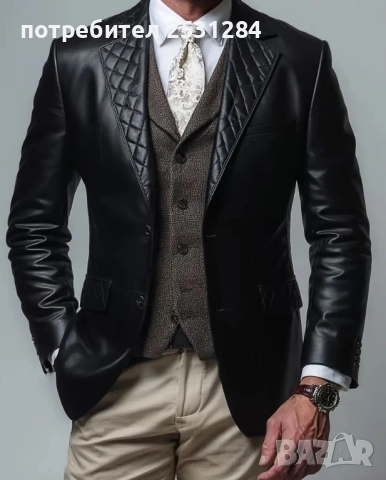 Ново мъжко черно сако , размер  Л / ХЛ , размер L / XL