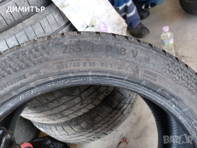 2бр.зимни гуми CONTINENTAL 235 45 18 DOT1722 Цената е за брой!, снимка 7 - Гуми и джанти - 43475973