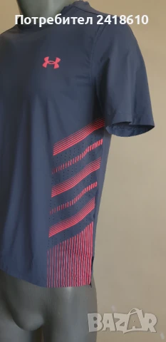 Under Armour Stretch Iso - Chill Run Mens Size S  ОРИГИНАЛ! Мъжка Тениска !, снимка 11 - Тениски - 51338622