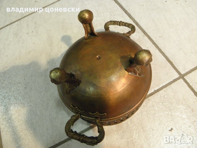 Стар месингов съд,бонбониера,фруктиера , снимка 2 - Други ценни предмети - 40619876