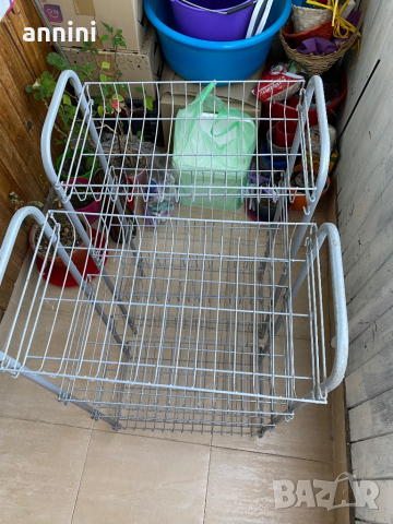 продавам 2 броя стелажи  разм 80/40/23  4 рафта , снимка 3 - Други стоки за дома - 36455046