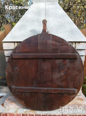 Ретро дървен сач за пещ.  Размер - 77/77См.