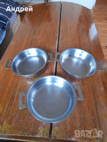 Стара неръждаема паница,паници,неръждавейка #7, снимка 4 - Други ценни предмети - 52204615