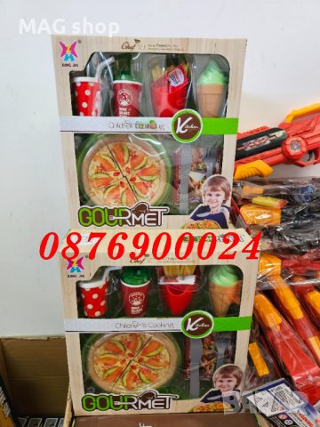 ПРОМО! Детски комплект за хранене Пица и аксесоари, снимка 3 - Други - 43075163