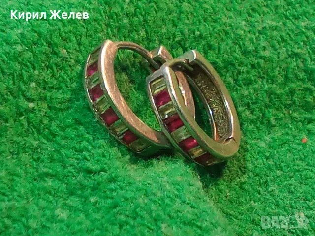 ПРЕКРАСНИ РУБИНЕНИ СРЕБЪРНИ ОБЕЦИ - АНГЛИЯ СРЕБРО 925 с ЮВЕЛИРНО ФАСЕТИРАНИ РУБИНИ 50065, снимка 17 - Обеци - 49704566