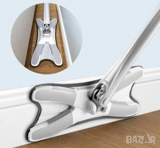 🧼 Уред с микрофибърна подложка за миене на под  