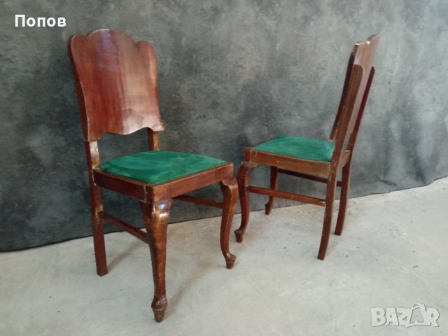Двойка старинни антични столове, снимка 4 - Столове - 32183625