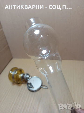 Соц Стара Газена Лампа С Огледално Отражение. НОМЕР 714., снимка 8 - Антикварни и старинни предмети - 53513858