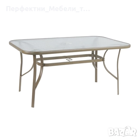 Метална градинска маса различни размери-икономична цена,доставка до 5 дни!-черен,кафяв,бял,бежев, снимка 6 - Градински мебели, декорация  - 52627684