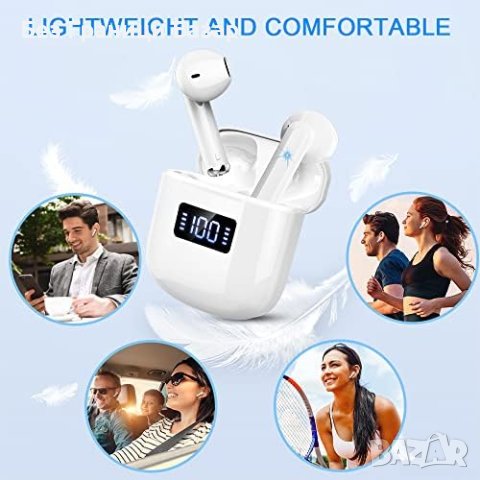 Нови слушалки Безжични Earbuds, ENC Шумопотискане, Hi-Fi Звук, LED Дисплей, снимка 7 - Bluetooth слушалки - 43683671