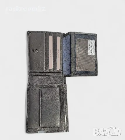 Мъжки луксозен портфейл портмоне от естествена кожа в черен цвят марка Biagiotti, снимка 6 - Портфейли, портмонета - 50316240
